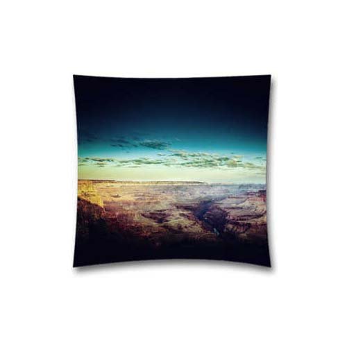 8006968763317 - GENERIC COTTON & POLYESTER CANYON CREEK MOUNTAIN DARK WIDE NATURE THROW CUSHION CASE PILLOW COVER WITH INVISIBLE ZIPPER, 18X18-INCH