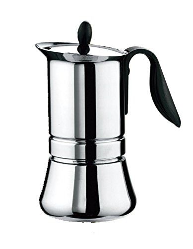 8007126000985 - GAT CAFE CAFFE BASIC 2 CUP STAINLESS STEEL STOVE TOP ESPRESSO COFFEE MAKER
