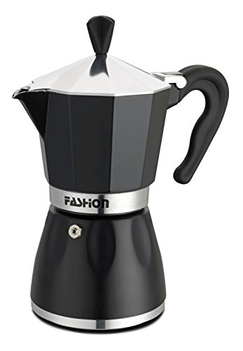 8007126001968 - GAT CAFE CAFFE BLACK STAR 3 CUP STOVE TOP ESPRESSO COFFEE MAKER POT POD ADAPTOR