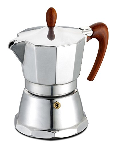 8007126002798 - GAT CAFE CAFFE 9 CUP ALUMINIUM INDUCTION STOVE TOP ITALIAN ESPRESSO COFFEE MAKER
