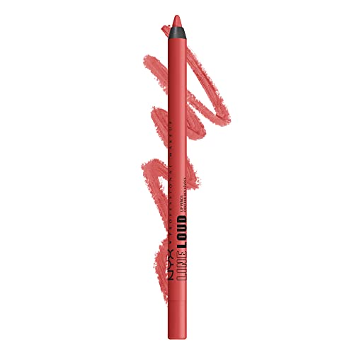 0800897221713 - NYX PROFESSIONAL MAKEUP LINE LOUD LIP LINER, LONGWEAR AND PIGMENTED LIP PENCIL WITH JOJOBA OIL & VITAMIN E - REBEL RED (WARM RED)