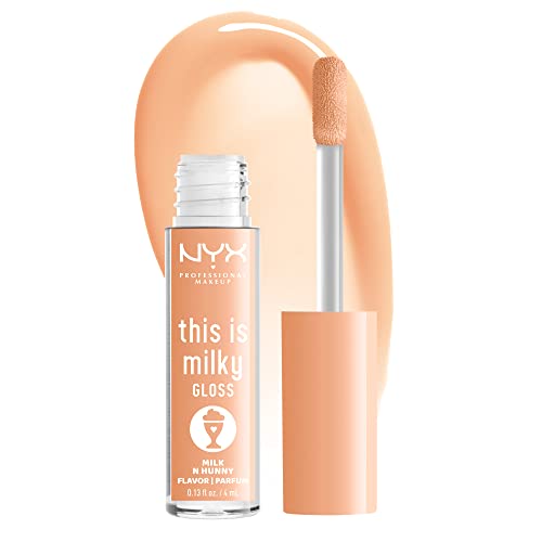 0800897225483 - NYX PROFESSIONAL MAKEUP THIS IS MILKY GLOSS, LIP GLOSS WITH 12 HOUR HYDRATION, VEGAN - MILK & HUNNY (HONEY NUDE)