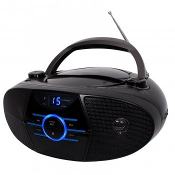 0801029665085 - JENSEN CD-560 PORTABLE STEREO CD PLAYER WITH AM/FM STEREO RADIO & BLUETOOTH(R)