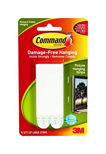 8010788048318 - COMMAND PICTURE & FRAME HANGING STRIPS, LARGE (48 PAIR)