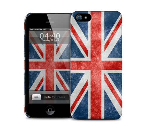 8010788233608 - GRUNGE UNITED KINGDOM UK FLAG UNION JACK ULTRA SLIM FIT PLASTIC PROTECTIVE HARD BACK PHONE CASE COVER FOR IPHONE 5 / 5S