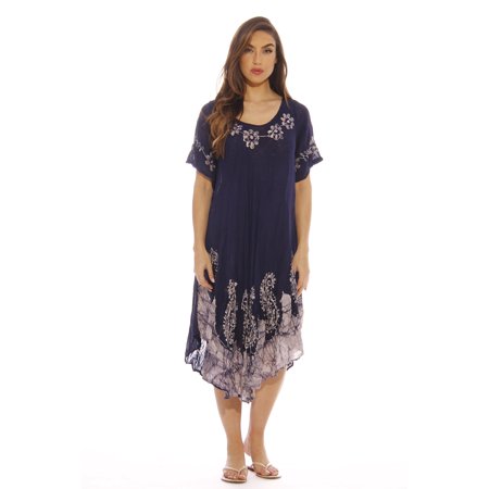 0801129117255 - V3532-NVY-2X JUST LOVE SUMMER DRESSES PLUS SIZE / SWIMSUIT COVER UP / RESORT WEAR