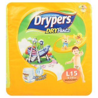 0801263206730 - DRYPERS DRYPANTZ SIZE L DIAPERS 15 PCS. TO ABSORB AND DRY FASTER. AND PREVENT THE REVERSE FLOW