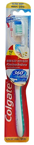 0801293756571 - COLGATE 360 DEEP CLEAN COMPACT HEAD TOOTHBRUSH, ULTRA SOFT, THINNER AND LONGER SLIM TIP BRISTLES (COLORS MAY VARY)