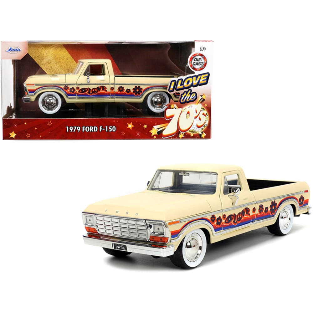 0080131031609 - JADA 31609 1-24 DIECAST 1979 FORD F-150 PICKUP TRUCK MODEL CAR WITH GRAPHICS I LOVE THE 70S G