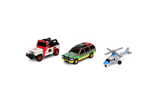 0801310319550 - JURASSIC WORLD 1.65 NANO 3-PACK DIE-CAST CARS WAVE 1, TOYS FOR KIDS AND ADULTS