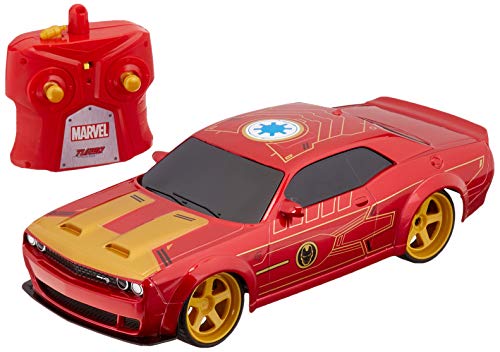 0801310323267 - JADA TOYS MARVEL 1:16 IRON MAN 2019 DODGE CHALLENGER SRT HELLCAT RC REMOTE CONTROL CAR 2.4GHZ, TOYS FOR KIDS AND ADULTS