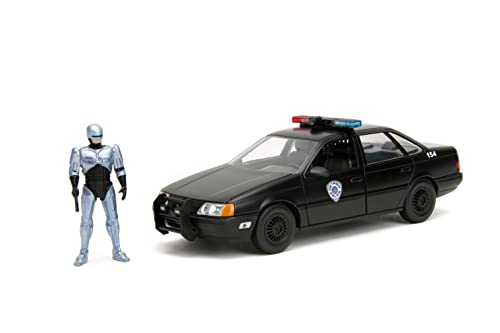 0801310337431 - ROBOCOP 35TH ANNIVERSARY 1:24 OCP FORD TAURUS DIE-CAST CAR & 2.75 ROBOCOP FIGURE, TOYS FOR KIDS AND ADULTS