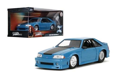 0801310349229 - FAST & FURIOUS 1:24 1989 FORD MUSTANG GT DIE-CAST CAR, TOYS FOR KIDS AND ADULTS