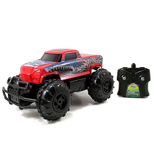 0801310971086 - JADA TOYS HYPERCHARGERS 1:16 WATER AND LAND R/C VEHICLE, RED