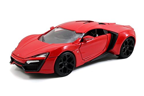 0801310973776 - FAST & FURIOUS7: LYKAN HYPERSPORT 1/24 SCALE (RED)