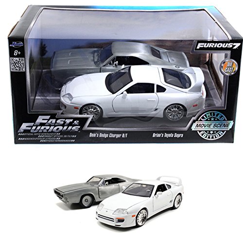 0801310974445 - FAST & FURIOUS 1:24 DIE-CAST VEHICLE 2-PACK: '68 DODGE CHARGER & TOYOTA SUPRA