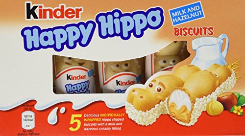 0000080136194 - KINDER HAPPY HIPPO - HAZELNUT, CASE, 10X(20.7G X 5) 50 PCS