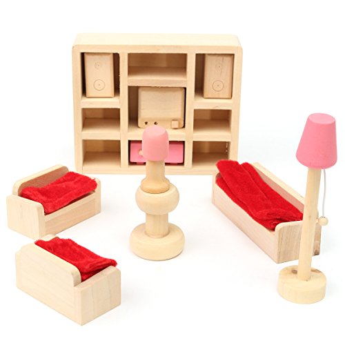 0801370380101 - HOUSE TOY MINIATURE DOLL MINI ACCESSORY DOLLHOUSE SET GAME LIVING ROOM FIGURES