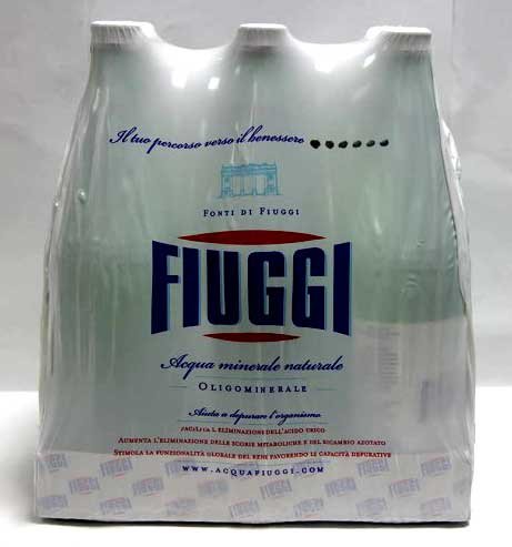 8015962000052 - FIUGGI STILL NATURAL WATER CASE OF 6 X 1 LT GLASS BOTTLES