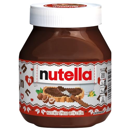 0000080176800 - NUTELLA HAZELNUT SPREAD, PERFECT TOPPING FOR PANCAKES, 13 OZ JAR (PACKAGING MAY VARY)