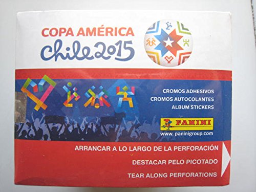 8018190066678 - CHILE 2015 COPA AMERICA PANINI COMPLETE 50 PACKS BOX , TOTAL OF 250 STICKERS