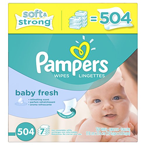 0801873894822 - PAMPERS SOFTCARE BABY FRESH WIPES 7X BOX, 504 COUNT