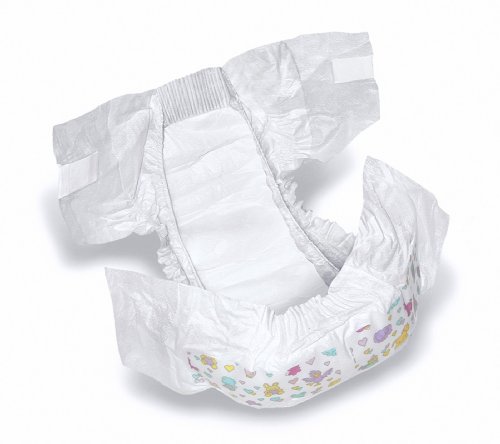 0080196639734 - DRY TIME DISPOSABLE BABY DIAPERS FITS 12 24 LB