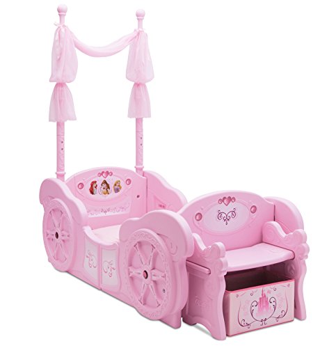 0080213040253 - DISNEY PRINCESS CARRIAGE TODDLER-TO-TWIN BED BY DELTA CHILDREN