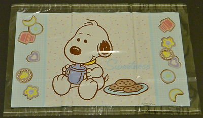 0080213953546 - PEANUTS BABY SNOOPY BLUE PLACEMATS PACKAGE OF 5