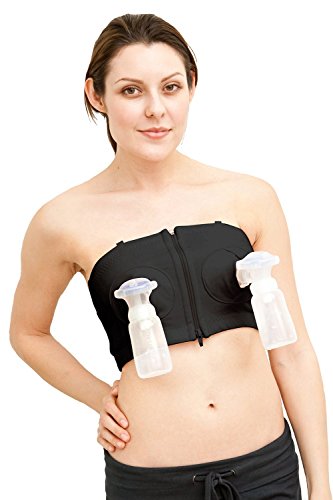 0802166576203 - SIMPLE WISHES HANDS FREE BREASTPUMP BRA, BLACK, XS TO L
