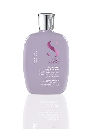8022297111193 - ALFAPARF MILANO SEMI DI LINO SMOOTH LOW SHAMPOO FOR FRIZZY AND REBEL HAIR - SULFATE FREE SHAMPOO - STRAIGHTENS CONTROLS HYDRATES AND SMOOTHES UNRULY HAIR, 8.4499999999999993 FL. OZ.