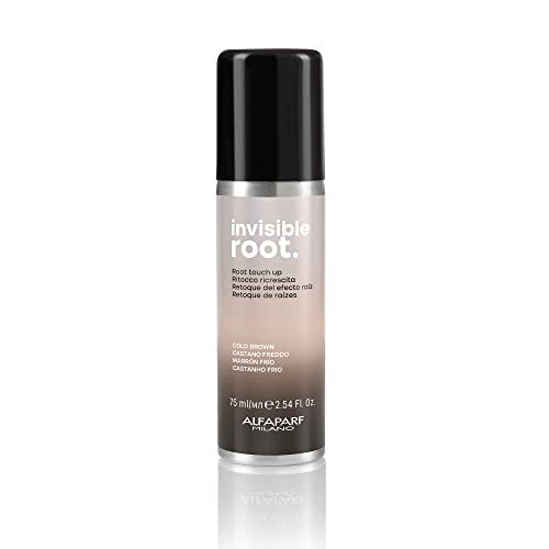 8022297130675 - ALFAPARF MILANO INVISIBLE ROOT TOUCH UP SPRAY - COOL BROWN - TEMPORARY HAIR COLOR SPRAY - ROOT CONCEALER - COOL BROWN HAIR COLOR REGROWTH COVER UP, 2.54 FL. OZ.