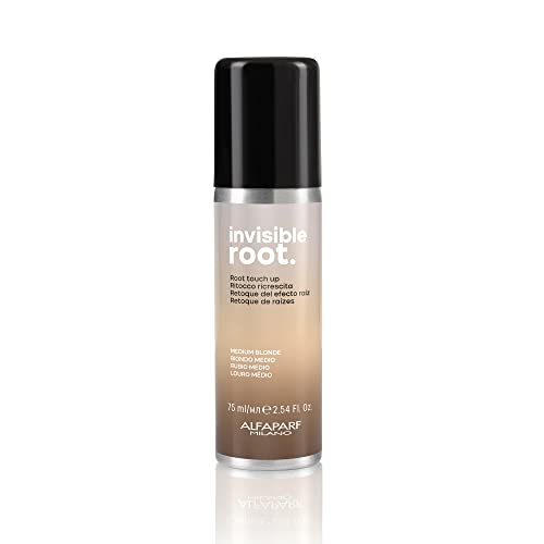 8022297130699 - ALFAPARF MILANO INVISIBLE ROOT TOUCH UP SPRAY - MEDIUM BLONDE - TEMPORARY HAIR COLOR SPRAY - ROOT CONCEALER - MEDIUM BLONDE HAIR COLOR REGROWTH COVER UP, 2.54 FL. OZ.