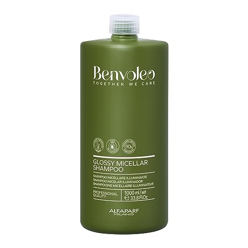 8022297144719 - ALFAPARF MILANO BENVOLEO GLOSSY MICELLAR SHAMPOO FOR DULL HAIR - CLEAN, VEGAN, SUSTAINABLE HAIR CARE - SULFATE FREE SHAMPOO - ADDS SHINE AND SOFTNESS - NATURAL INGREDIENTS - 33.8 FL. OZ.