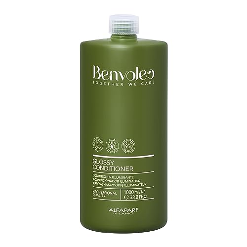 8022297144740 - ALFAPARF MILANO BENVOLEO GLOSSY CONDITIONER FOR DULL HAIR - CLEAN, VEGAN, SUSTAINABLE HAIR CARE - PROVIDES SOFTNESS AND RADIANCE - PARAFFIN FREE - NATURAL INGREDIENTS - 33.8 FL. OZ.