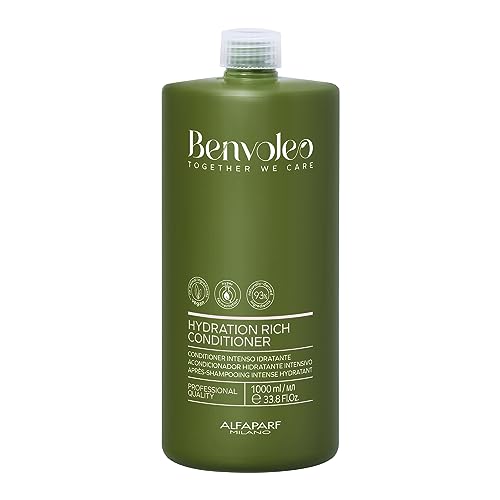 8022297144788 - ALFAPARF MILANO BENVOLEO HYDRATION RICH CONDITIONER FOR DRY HAIR - CLEAN, VEGAN, SUSTAINABLE HAIR CARE - HYDRATES, MOISTURIZES, NOURISHES - PARAFFIN FREE - NATURAL INGREDIENTS - 33.8 FL. OZ.