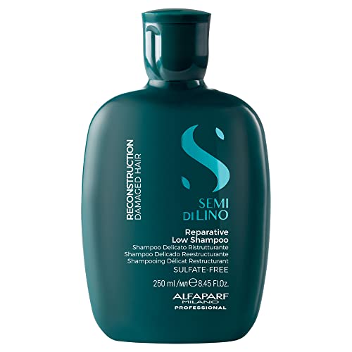 8022297152394 - ALFAPARF MILANO SEMI DI LINO RECONSTRUCTION REPARATIVE SHAMPOO FOR DAMAGED HAIR - SULFATE, SLES, PARABEN AND PARAFFIN FREE - SAFE ON COLOR TREATED HAIR - PROFESSIONAL HAIR REPAIR - 8.45 FL. OZ.