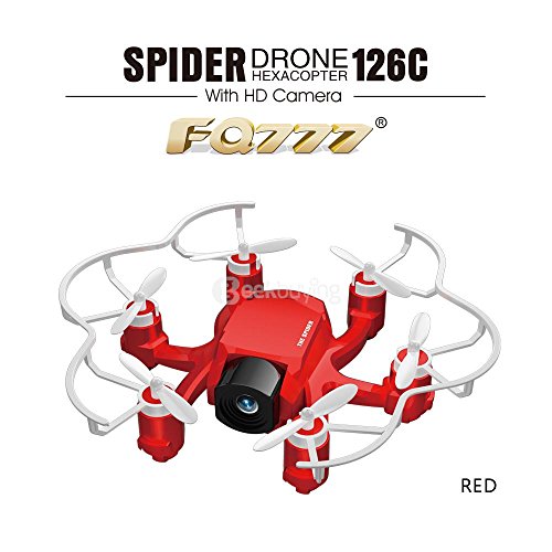 0802480370402 - FQ777-126C MINI SPIDER DRONE HD CAMERA 3D ROLL ONE KEY TO RETURN DUAL MODE 4CH 6AXIS GYRO RC HEXACOPTER