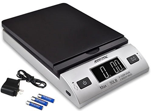 0802545174389 - ACCUTECK S 50 LB X 0.2 OZ ALL-IN-ONE DIGITAL SHIPPING POSTAL SCALE WITH AC POSTAGE (W-8250-50BS)