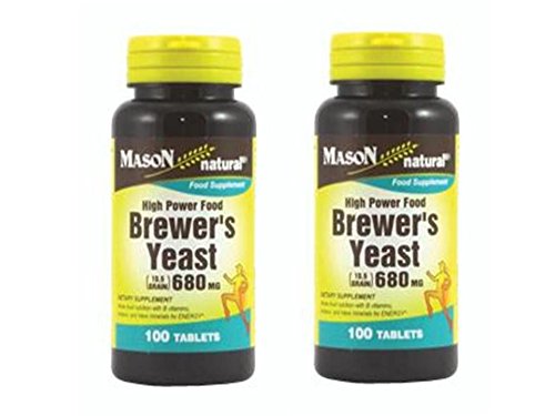 0802550682459 - 2 BOTT BREWER'S YEAST 680 MG 10.5 GRAIN ENERGY LOWER SUGAR WHOLE FOOD NUTRITION WITH B VITAMINS, PROTEINS, AND TRACE MINERALS FOR ENERGY.