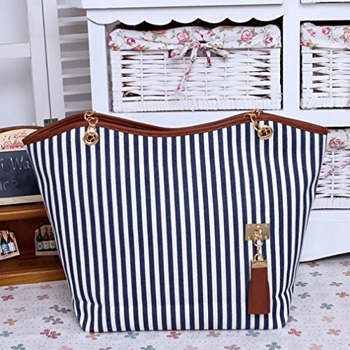 0802596361592 - WOMEN PU LEATHER TOTE SHOULDER BAGS HOBO HANDBAGS SATCHEL MESSENGER BAG PURSE GO, ADDITIONAL SMALL BAG TO PUT YOUR SMALL ITEMS OR COINS IN IT.(ฺฺBLUE)