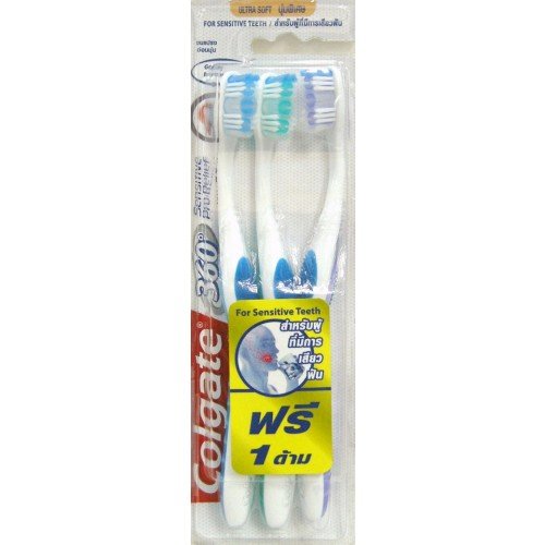 0802732430229 - COLGATE 360 SENSITIVE PRO-RELIEF ULTRA SOFT TOOTHBRUSH, FOR THOSE WITH SENSITIVE TEETH.