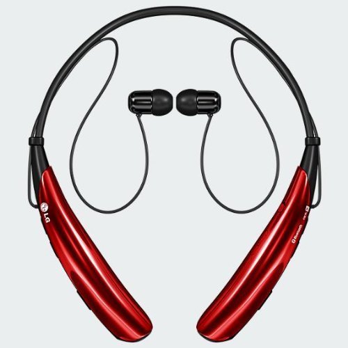 0802819248662 - LG TONE PRO HBS-750 WIRELESS BLUETOOTH STEREO HEADSET - RED