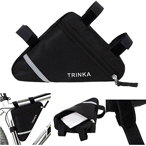 0802869091393 - WATERPROOF TRIANGLE CYCLING BIKE BICYCLE FRONT TUBE FRAME POUCH SADDLE BAG CASE