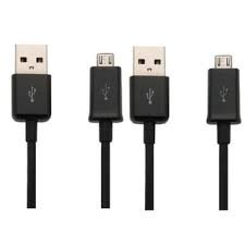 0802991148774 - (2 PACK) MICRO USB CHARGING CABLE CORD FOR SAMSUNG GALAXY S3/S4/S5, NOTE 3/4, LG, HTC ONE, NOKIA, HP, SONY, BLACKBERRY, ANDROID, GOOGLE, WINDOWS PHONES/TABLETS. PORTABLE BLACK CHARGER FOR HOME OR TRAVEL. ADVANCED TECHNOLOGY ENSURES THE HIGHEST QUALITY CH