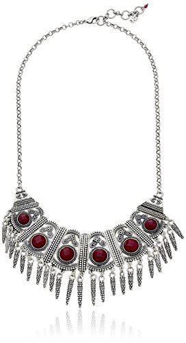 0803049866657 - LUCKY BRAND RUBY COLLAR NECKLACE, 21 + 2 EXTENDER