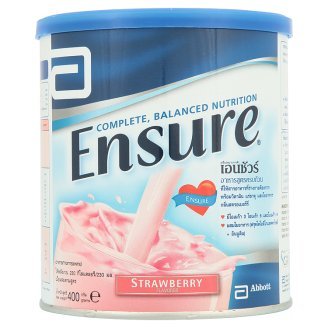 0803104199348 - ENSURE ADULT,ELDER,NUTRITIONAL SUPPLEMENT POWDER DRINK,NUTRITION POWDER COMPLETE, BALANCED NUTRITION STRAWBERRY FLAVOR 14.11OZ/400 G,LACTOSE FREE &GLUTEN FREE,LOW SODIUM, LOW SATURATED FAT AND NO TRANSFAT,FOR HEALTHIER HEART,AN ESSENTIAL FATTY ACID. AND