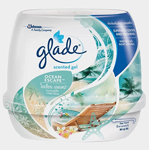 0803105053625 - AIR REFLESHING GEL OCEAN ESCAPE 6.42 OUNCE/180G(PACK OF 3),ELIMINATES ODORS,FRESHENS AIRS,ESSENTIAL OIL EXTRACTS(SPECIAL FREE! GIFT WITH PURCHASE BY SEND YOU HAPPINESS)