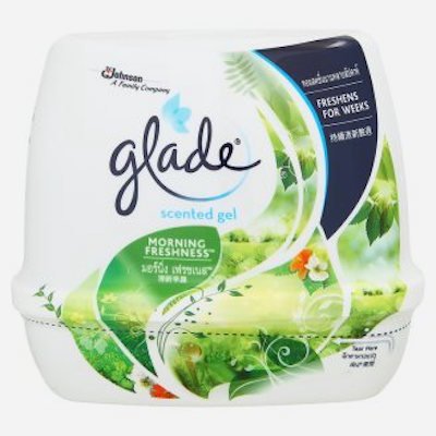 0803105109209 - GLADE SCENT GEL MORNING FRESHNESS - AIR REFRESHING 6.42 OZ/180G,ELIMINATE ODORS, BUT THE REMAINING FRESH ,A FRAGRANCE THAT IS UNIQUE,FRESHENS FOR WEEKS