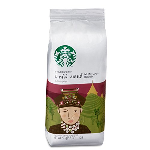 0803105426245 - STARBUCKS WHOLE BEAN- MUAN JAI BLEND 8.8 OUNCE/250G,A BOLD BLEND OF ARABICA COFFEE FROM THAILAND WITH LINGERING, EARTHY SPICINESS IN THE FINISH